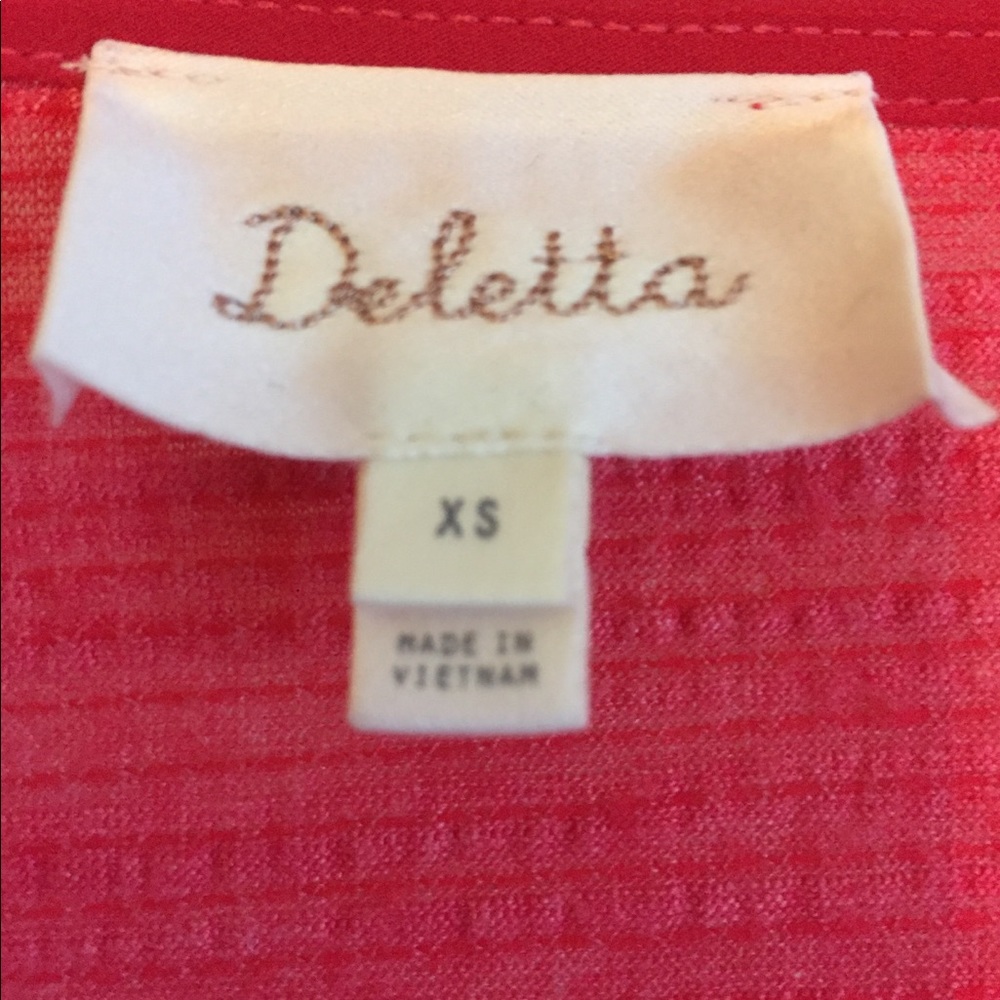 Anthropologie Deletta Thea Ruffles Peplum Top - Picture 4 of 7